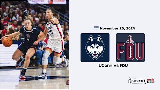 UConn vs FDU - November 20, 2024 | Full Game Replay