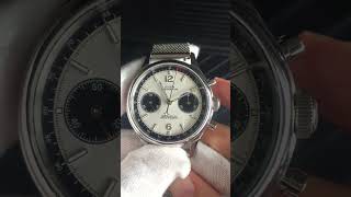 Sugess Panda Chronograph Mechanical Mens Watch Seagull Movement st1901 Gooseneck Sapphire Pilot 1963