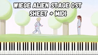 Wiege / Alien Stage OST PIANO TUTORIAL SHEET + MIDI #piano #alienstage