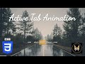 Active Tab Animation using HTML & CSS  Navbar Hover Effect