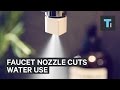 Sink faucet nozzle cuts water use by 98%