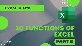 30 Functions of MS Excel | Part 2 | Excel in Life | sumproduct | sumif | countif | subtotal | if