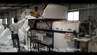 PP Jumbo Bag Direct Recycling Machine