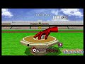 Super Smash Bros. Melee: Home Run Contest as Red Metal Master Hand