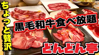 岡山グルメ【焼肉 どんどん亭】今日はちょっと贅沢に国産黒毛和牛食べ放題！...の割にマジで激安です！創業44年の地元焼肉チェーン《YAKINIKU BBQ JAPAN  VLOG》