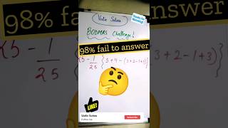BODMAS challenge #maths #shorts #viral #bodmas #trending