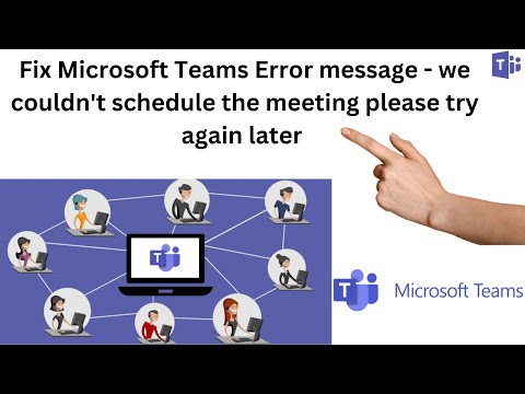 Microsoft Teams - we couldn't schedule the meeting please try again later  Fix Outlook error