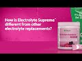 How is Electrolyte Supreme™ Different from other Electrolyte Replacements?