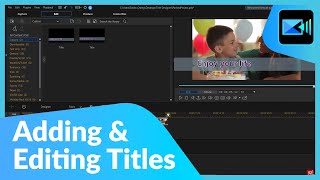 How to Add & Edit Video Titles the Easy Way | PowerDirector Tutorial