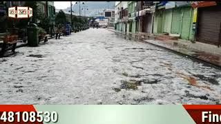 Heavy Hailstone at Gangtok