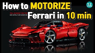 [RC Tutorial] LEGO Ferrari motorized 42143 레고 테크닉 페라리 rc개조