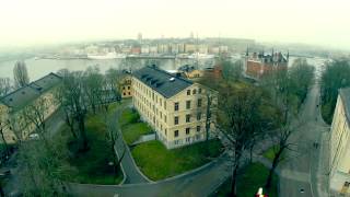 Drone flight over Stockholm - DJI Phantom