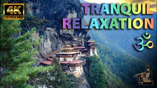 🧘‍♀️ Use This For Immediate Chill: Cliffside Tiger's Nest | ॐ OM Music & Sounds of Nature [4K]