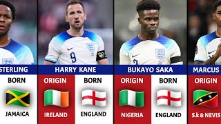 THE ORIGIN OF ENGLAND FOOTBALL PLAYERS  FT HARRY KANE, MARCUS RASHFORD BUKAYO SAKA