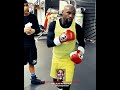 Floyd Mayweather Coaching His Nephew Chris On How To Work The Heavy Bag Properly