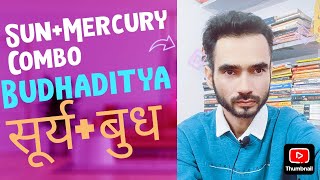 Sun Mercury conjunction for 12 ascendants with Combust effect