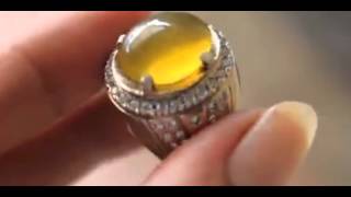 natural yellow opal 0086