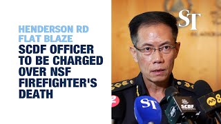 [FULL] SCDF Commissioner on review findings of NSF firefighter’s death in Henderson Road blaze