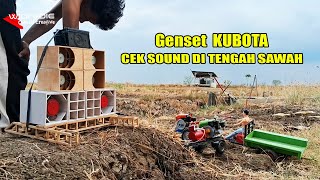 Diy check the latest miniature sound using a Kubota diesel generator engine