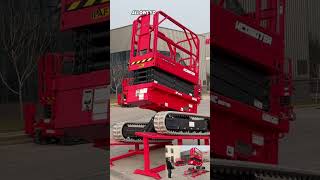 Auto Level Crawler Scissor Lift - 8M Working Height | Customer Test \u0026 Performance Review #automobile