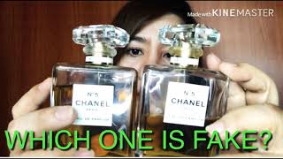 COMPARISON of FAKE & AUTHENTIC CHANEL N5 PERFUME!