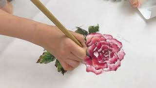 [장미-동양화] 동양화.한국화/수묵담채/oriental painting/rose painting @by.gonggam