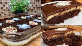 Schokoladenkuchen mit Kindern backen 😅. Es war unglaublich zart\u0026lecker. Chocolate cake.كيك شوكولاتة