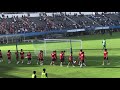 名古屋メンバー登場 強風の三ツ沢で！　名古屋グランパス vs 横浜fc 2021 8 9