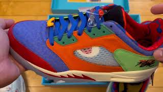 UNBOXING Air Jordan 5 Retro Low x Doernbecher Freestyle 'Hyper Royal' by Michael \