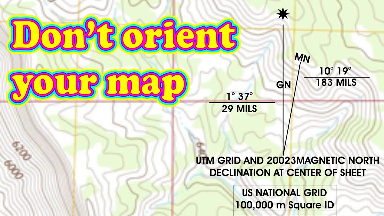 Do Not Orient A Map When Using With A Compass Chords