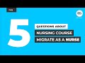 #FAQ TOP 5 QUESTIONS ABOUT MIGRATE AS A NURSE | Nursing PR Pathway in Australia