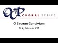 O Sacrum Convivium – Ricky Manalo, CSP [sheet music]