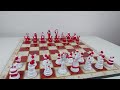 christmas themed chess set