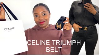 CELINE TRIOMPHE BELT REVIEW | A CAPSULE WARDROBE CLASSIC