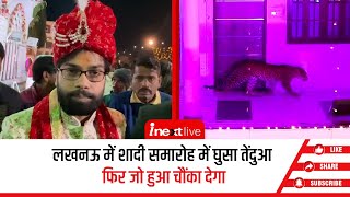 Lucknow: शादी समारोह में तेंदुआ घुसा, गैलरी में टहला, दरोगा पर क‍िया हमला