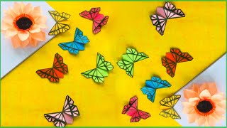 Making Paper Butterfly | Making Butterfly Bookmark #Shorts #Status
