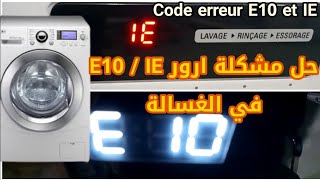 How to fix washer E10 and IE error problem