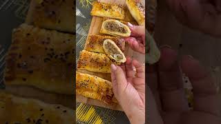 Recette la pâte feuilletée avec la viande hachée | simple recette pour le soir