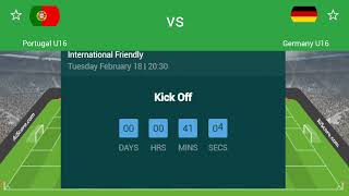 PORTUGAL VS GERMANY LIVE | 2025 INTERNATIONAL U16 MATCH TODAY LIVE | GERMANY VS PORTUGAL LIVE MATCH