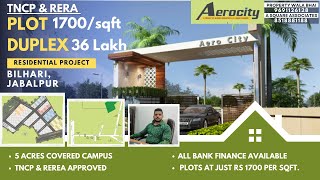 3BHK Duplex Rs. 36 lakh \u0026 Plots Starting Rs. 1700 per sqft in #Jabalpur Aerocity | Ready to Move