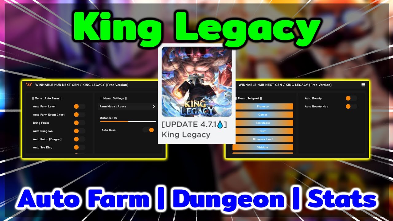 Roblox - Script King Legacy | สคริปต์ Auto Farm | Fruits | Quest ...