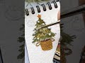 fast u0026 easy christmas tree painting you can try 🎄🖌️