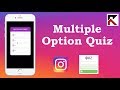 How To Make Quiz With More Than Two Answers Instagram Story