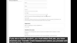 How to Register for Orientation for Mature or Transfer Students