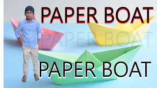 వానోస్తే మేము కత్తి పడవలె చేస్తాం !! PAPER BOAT//INTERESTING..