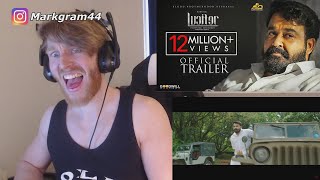 Lucifer Official Trailer • Reaction By Foreigner - Malayalam Movie Trailer