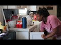 *NEW*MOBILE HOME KITCHEN CLEAN WITH ME+WITH A NEWBORN BABY