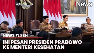 Gelar Sidang Kabinet Perdana, Prabowo Mintas Menkes Atasi Kekurangan Dokter di Indonesia