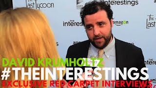 David Krumholtz interviewed at Sony Pictures Social Soiree for The Interestings #AmazonPilots