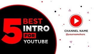 Top 5 YouTube intro preset pack for alight motion | New YouTube intro | Intro preset Download